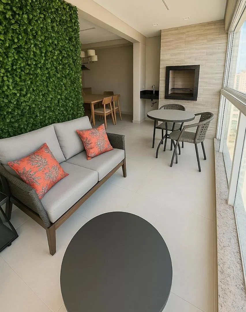 Апартаменты Apartamento Com Varanda Gourmet A 400 M Meia Praia Итапема