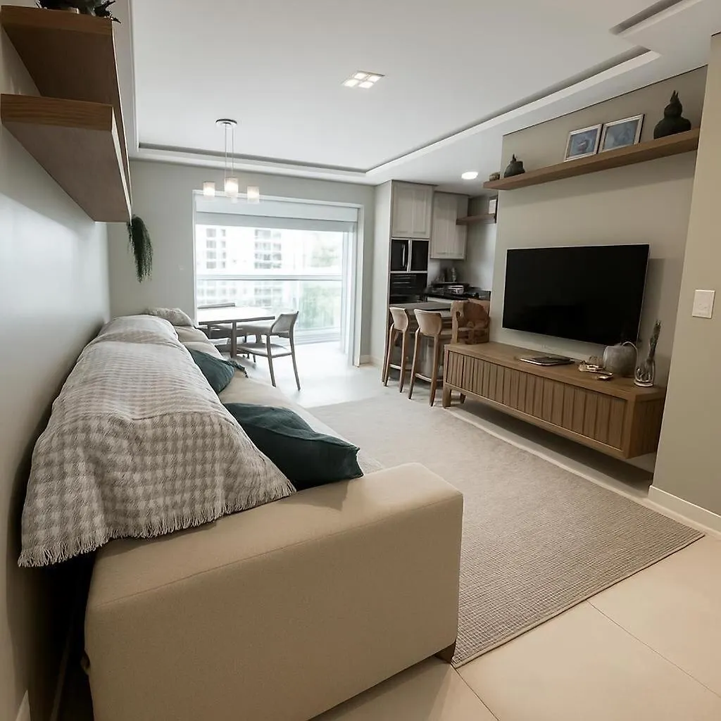 Apartamento Com Varanda Gourmet A 400 M Meia Praia Итапема